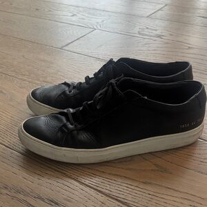 Common Projects Black Leather Sneakers